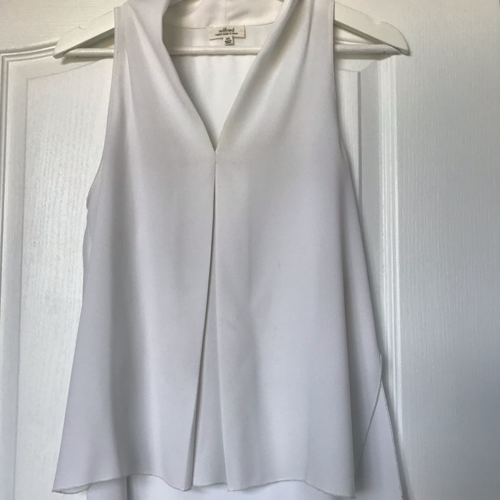 Aritzia Wilfred Nuit blouse in white, size xxs